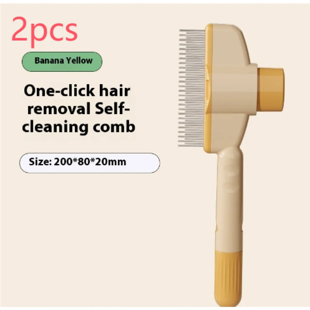 Self-Cleaning Pet Grooming Comb