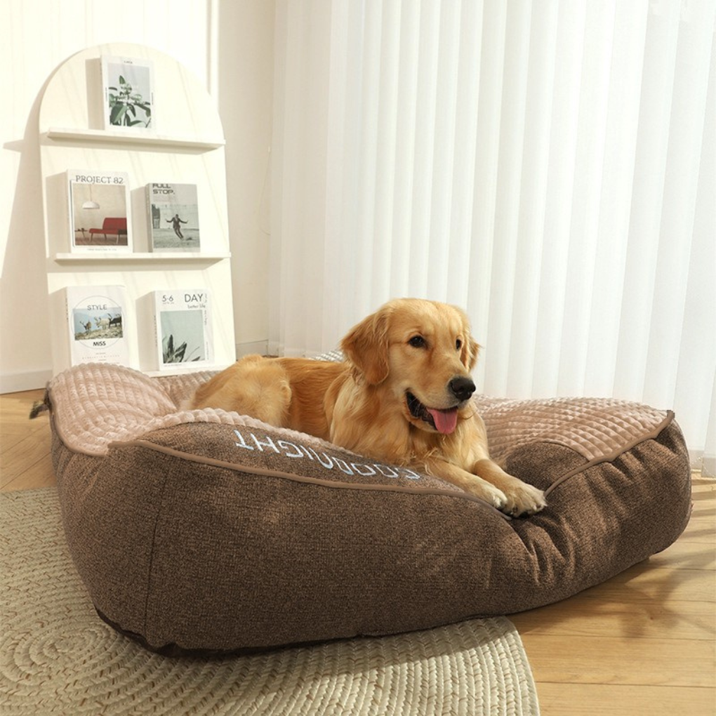 Orthopaedic Scratch-Resistant Dog Cushion Bed with Spine Support