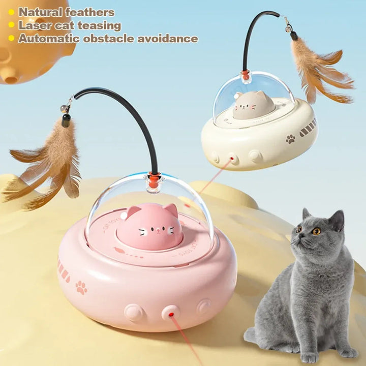 Electric UFO Interactive Cat Teaser Toy