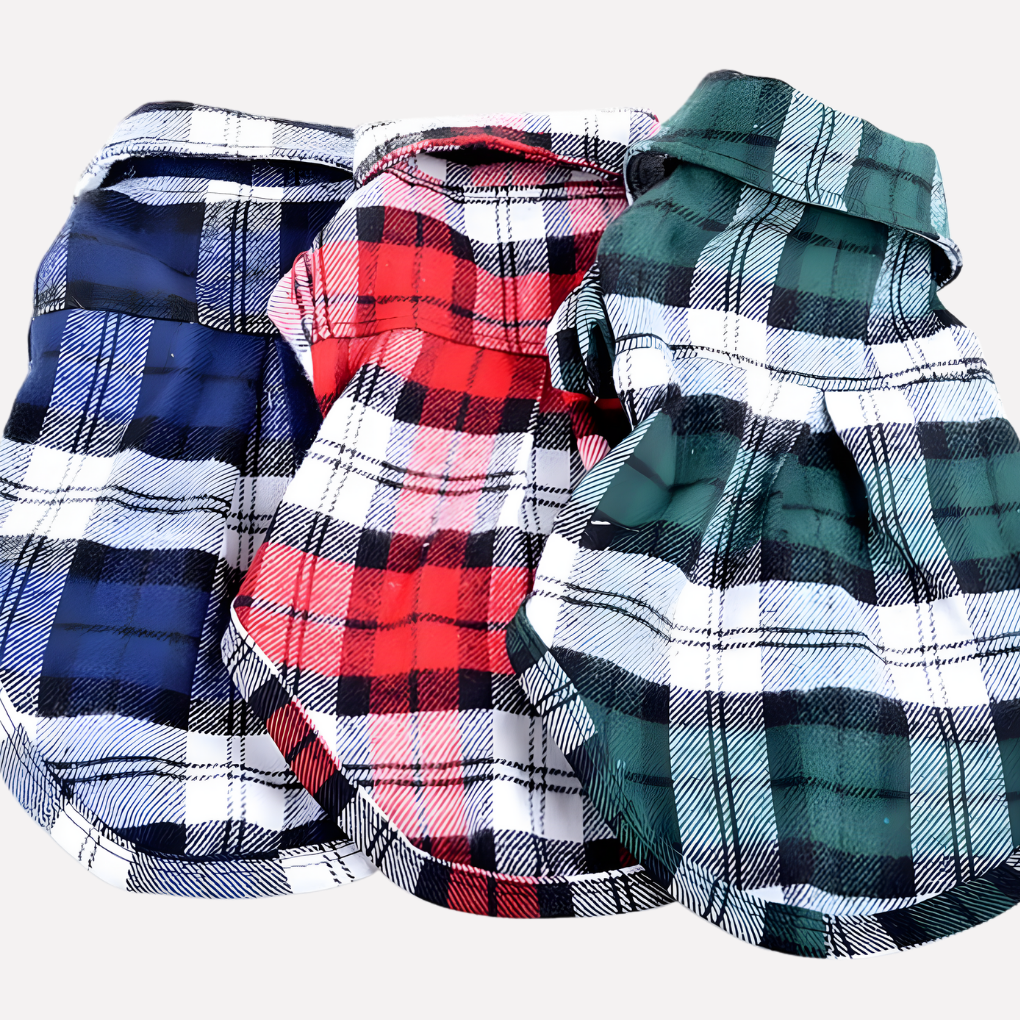 Classic Plaid Dog Shirt