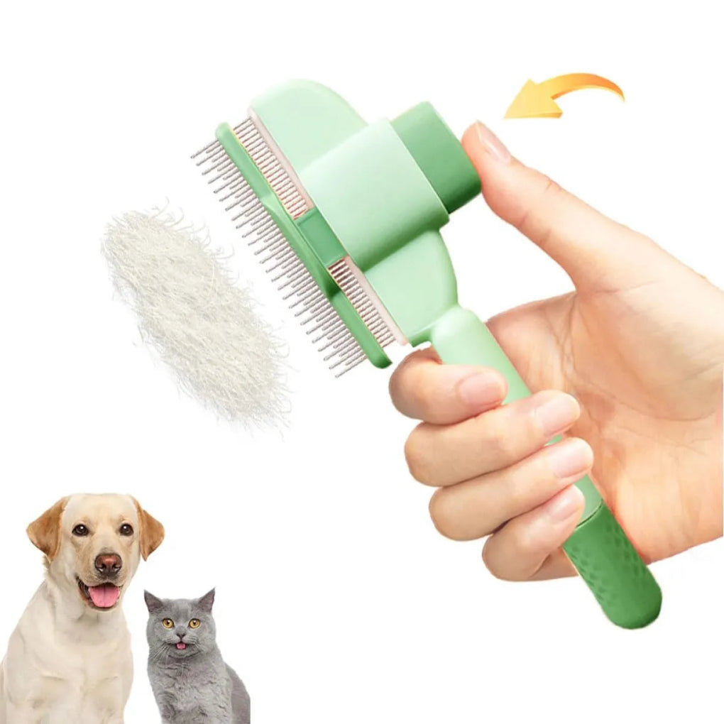 Self-Cleaning Pet Grooming Comb