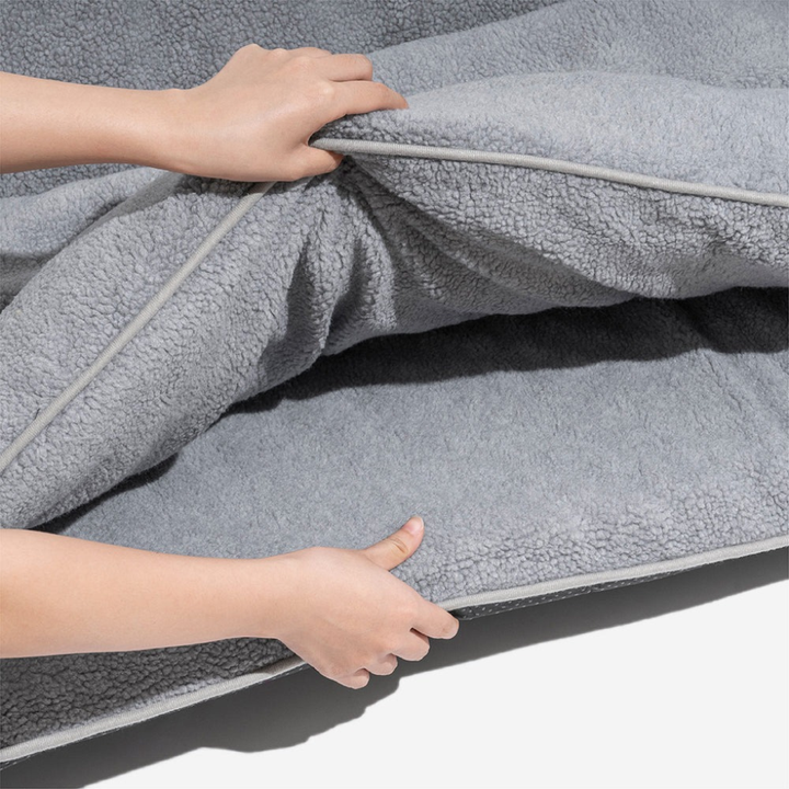 Cozy Striped Double-Layer Dog & Cat Sofa Bed