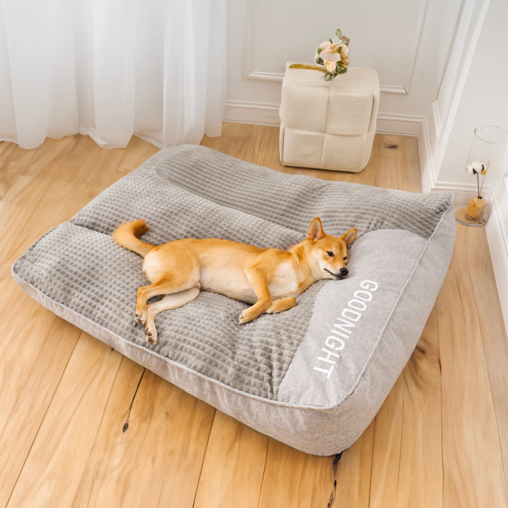 Orthopaedic Scratch-Resistant Dog Cushion Bed with Spine Support