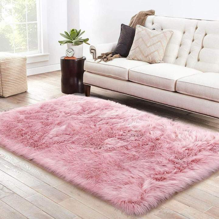 Faux Wool Plush Rug