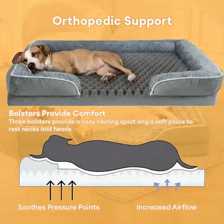 Detachable Water-Repellent Full Surround Support Orthopaedic Dog Bed