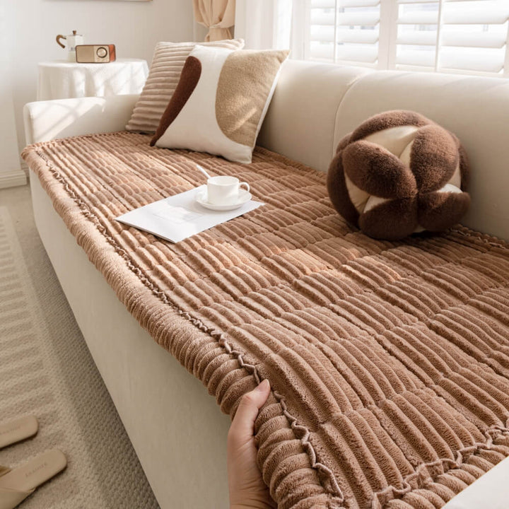 Lazy Soft Flannel Breathable Pet Mat Non-slip Couch Cover
