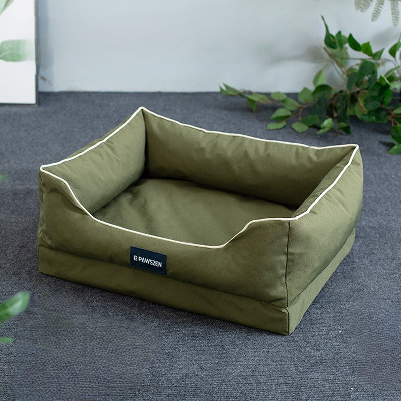 Washable Non-Slip Bolster Cat Bed