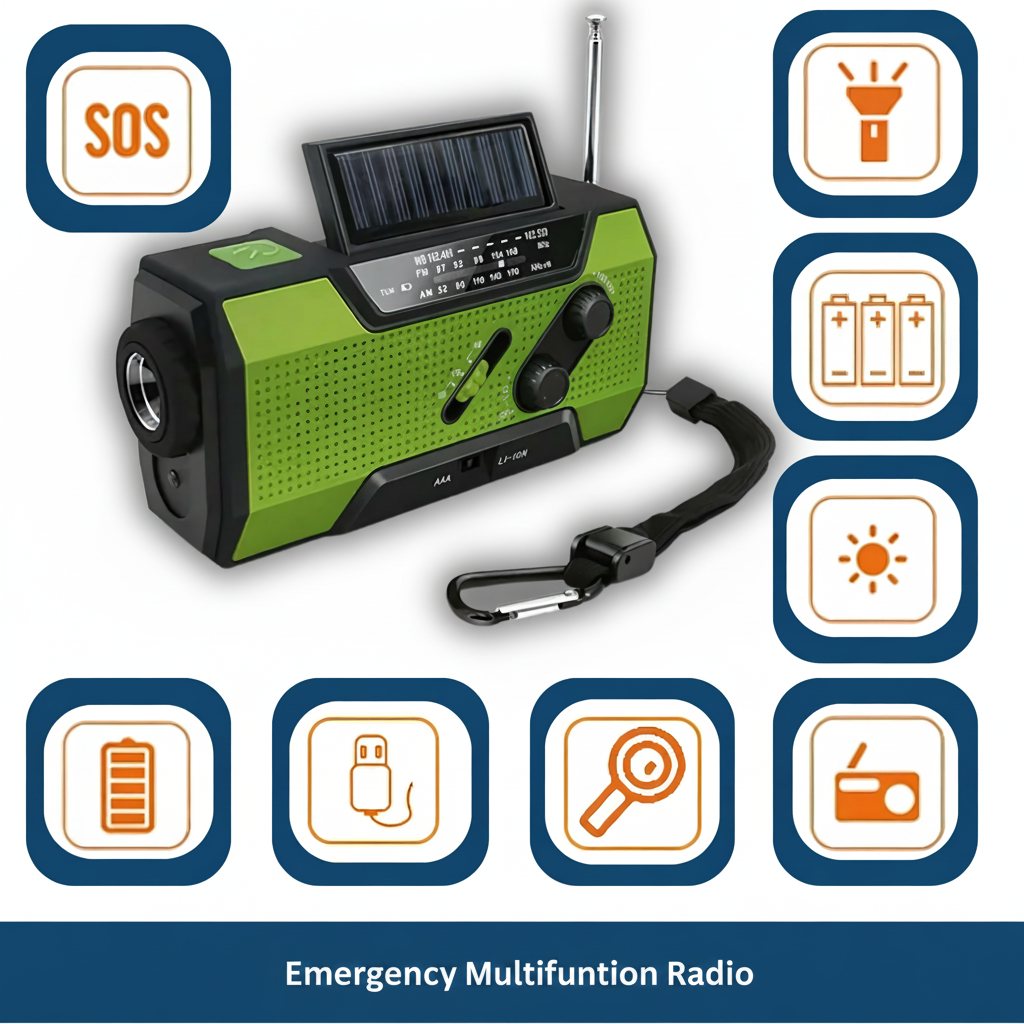 Multifunctional Emergency Radio – Reliable Power & Communication