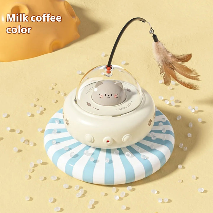 Electric UFO Interactive Cat Teaser Toy