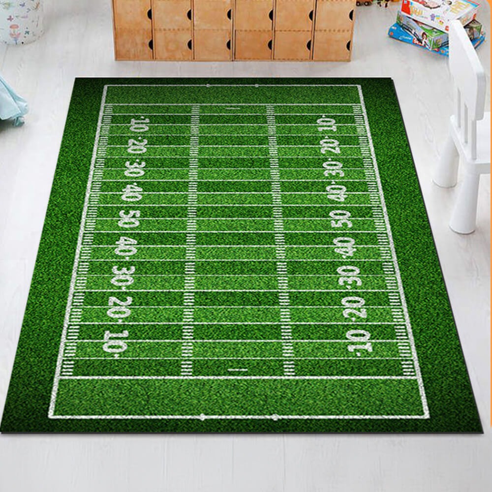 Sports-Themed Anti-Slip Scratch-Resistant Home Decor Rug