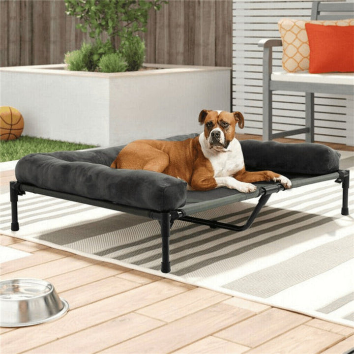 Bolster Bed for Large Dogs Spacious Raised Design