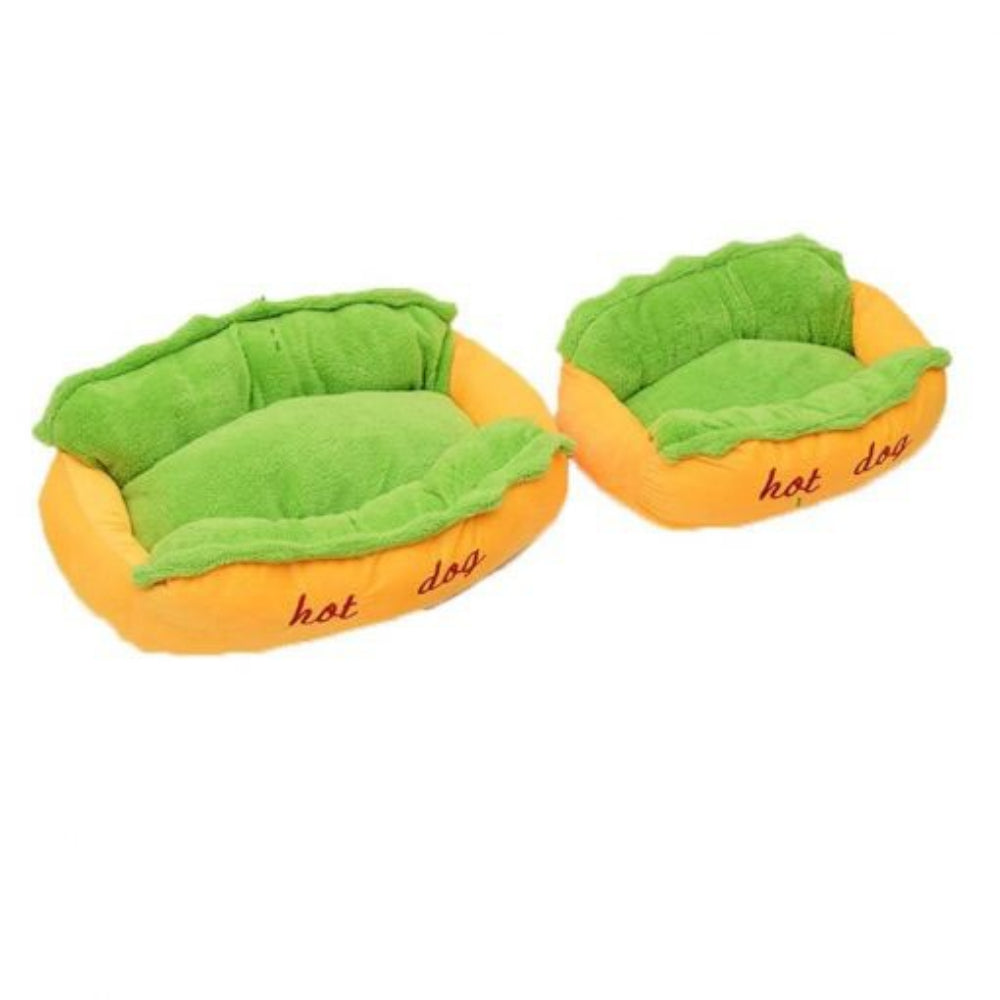 Hot Dog Bed – Warm & Cozy Plush Pet Bed for Dogs