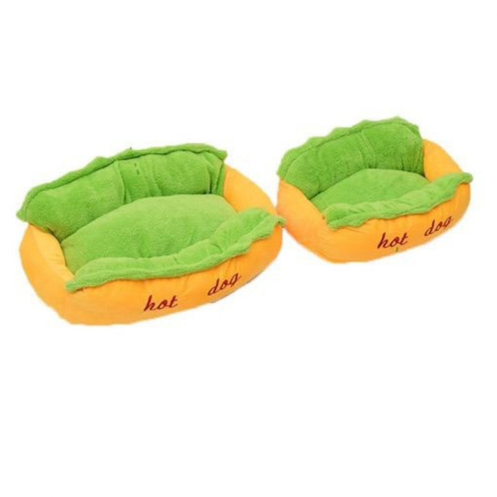 Hot Dog Bed – Warm & Cozy Plush Pet Bed for Dogs
