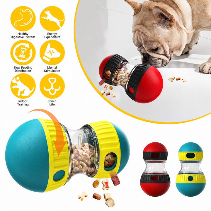 Food Dispensing Dog Puzzle Tumbler Toy