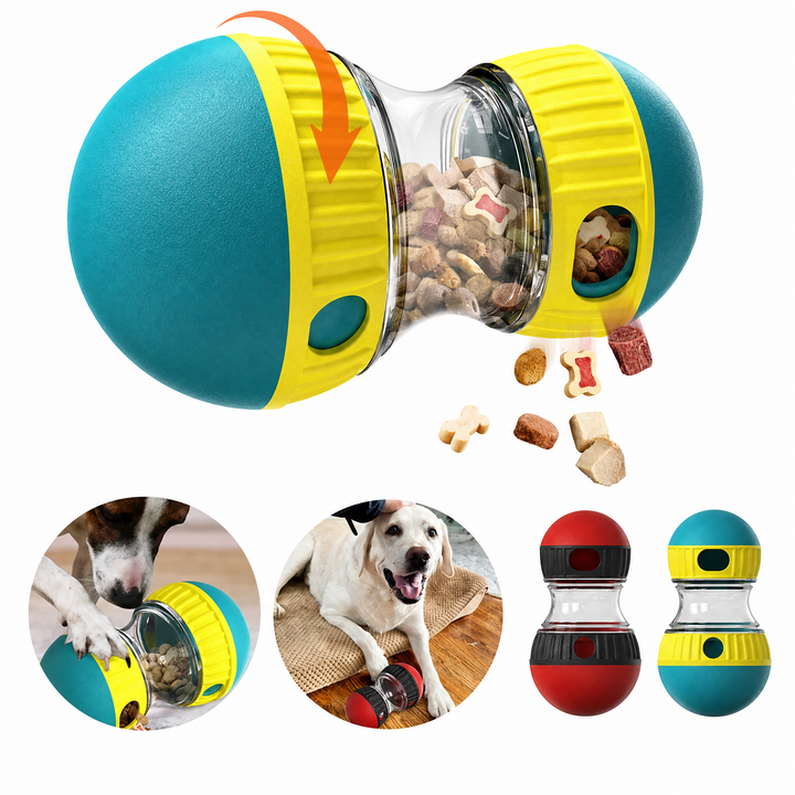 Food Dispensing Dog Puzzle Tumbler Toy