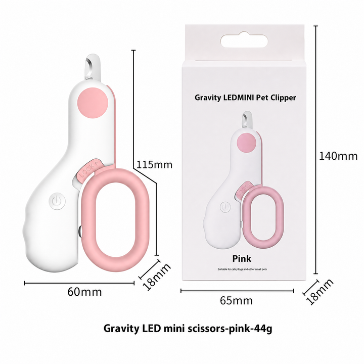 LED Cat Nail Clippers with Light