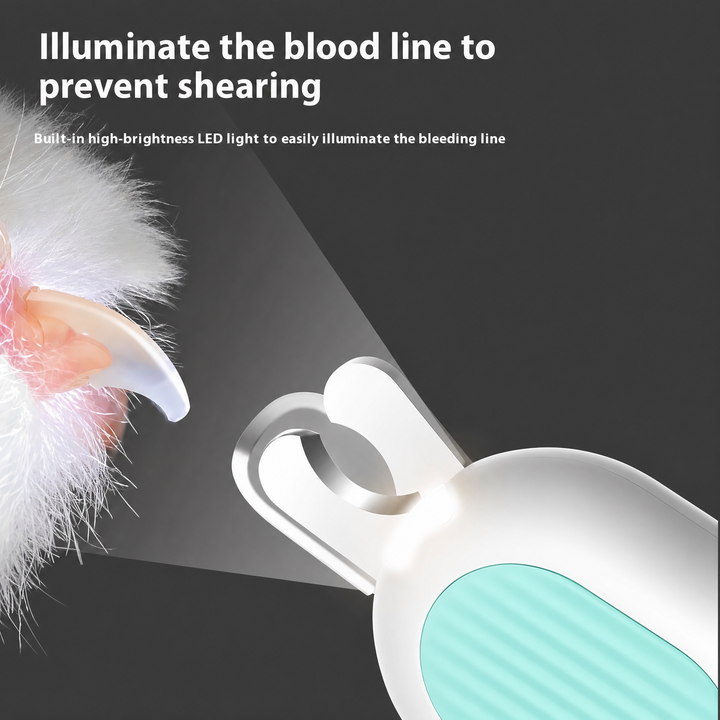 LED Cat Nail Clippers with Light